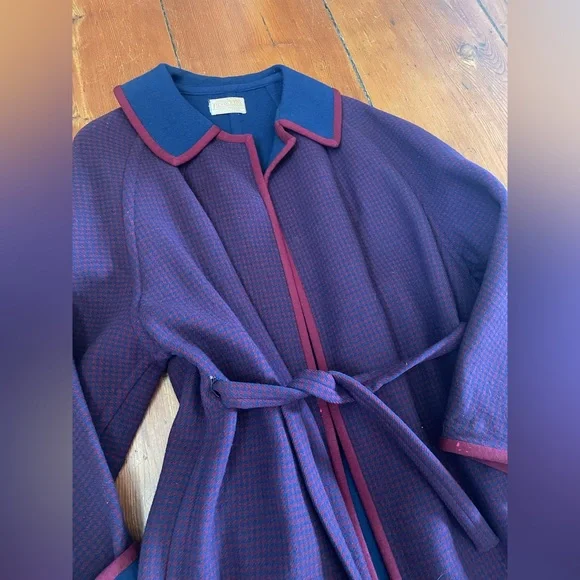 VTG Pendleton virgin wool wrap coat, large - Picture 14 of 14